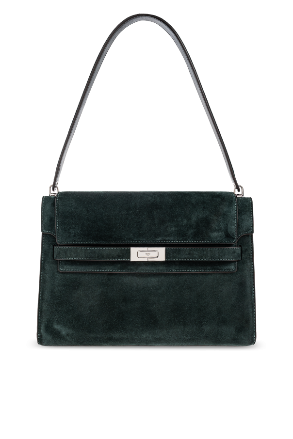 Tas TORY BURCH EVER MONOGRAM ZINC GREY TOTE BAG SMALL 100